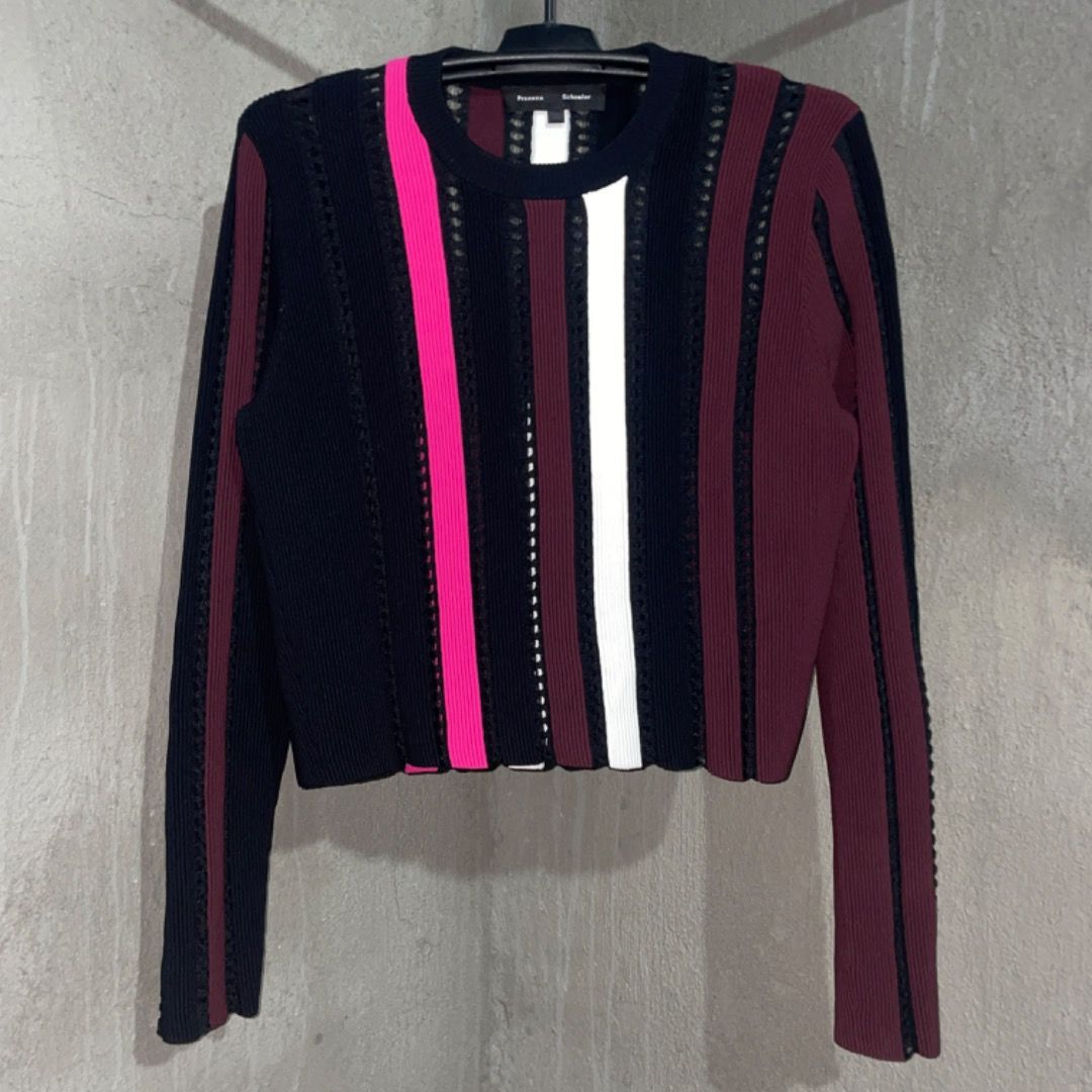 Proenza Schouler Knit Sweater (Category: Coats, Jackets and Outerwear) located in Bacolod City. Submitted by cast.archives (Listing ID 1407718388, Image 1). Description: Proenza Schouler Knit Sweater Authentic Size: Medium Condition: Excellent Flaw: None.