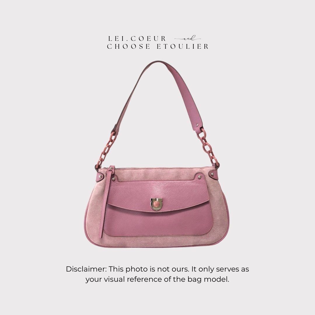 Salvatore Ferragamo Pink Shoulder Bag (Category: Luxury Bags & Wallets) located in Baguio. Submitted by etoulier (Listing ID 1407618187, Image 1). Description: Authentic Luxury Salvatore Ferragamo Pink Shoulder Bag Sale Price: 1,200 Original Price: 1,700 📍 Dasmariñas, Cavite 📩 Open for shipping nationwide 📋 Payment First Rule.