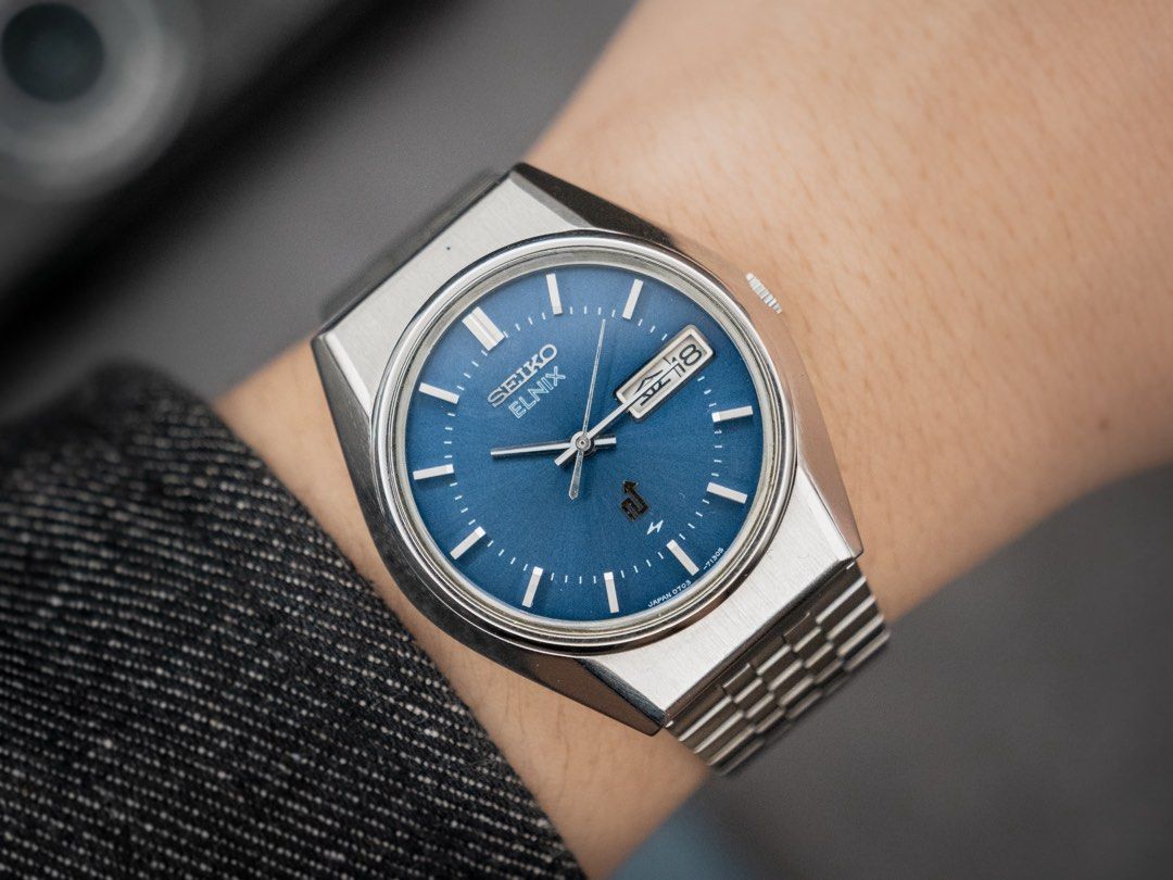 SEIKO ELNIX BLUE SUNBURST WATCH | SWEEP SECONDS