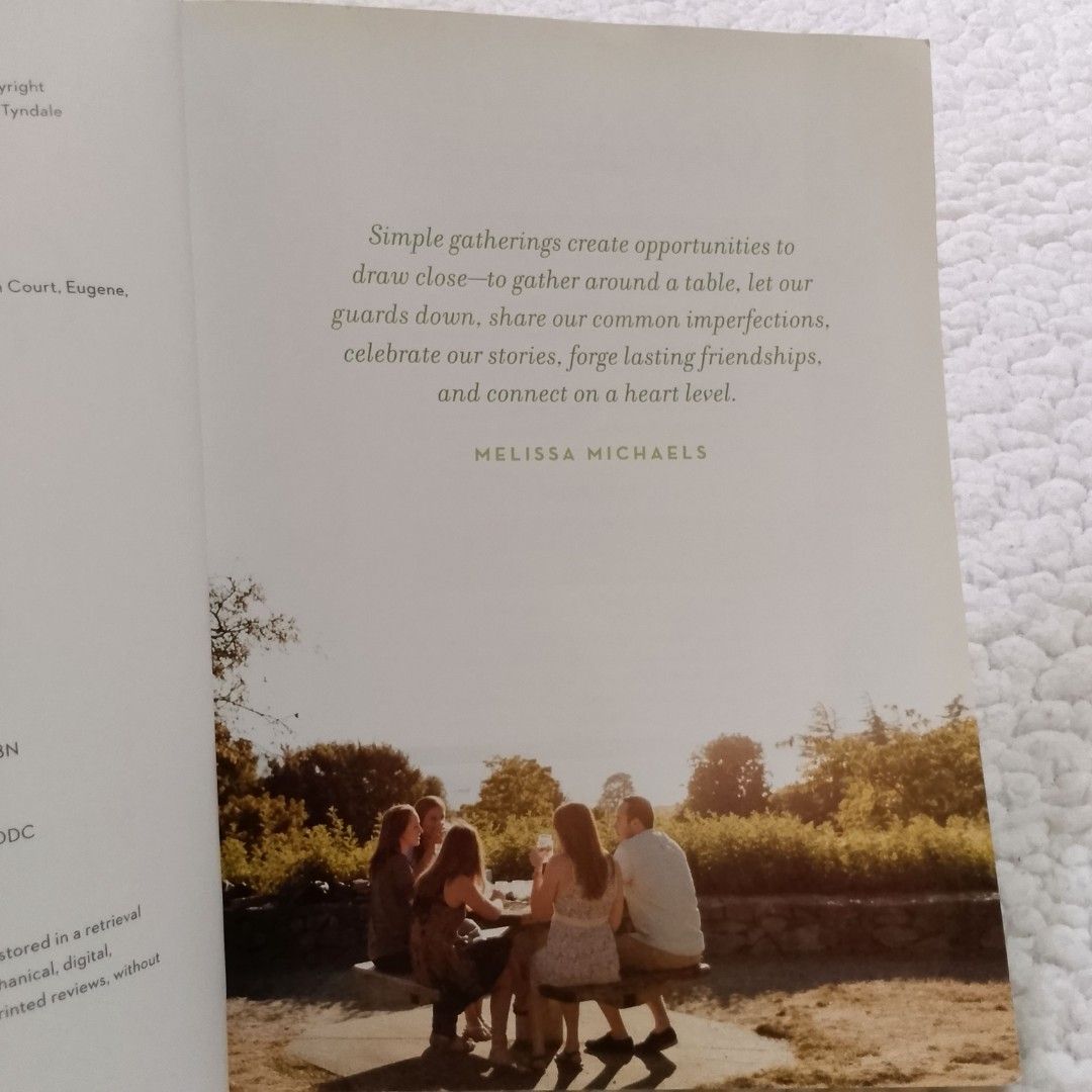 Simple Gatherings Guide For Entertaining Party Planning (Category: Storybooks) located in Tuguegarao City. Submitted by thriftedtreasures101.1 (Listing ID 1407619202, Image 3). Description: Perfect guide book if you're planning a party or if you are into party/events coordinator business. Slightly used, in good condition. Flaws: this is stored in an open bookshelf so minor dirt stains may be present. 📍 Location: Cagayan Valley 🛵 Shipping: J&T �