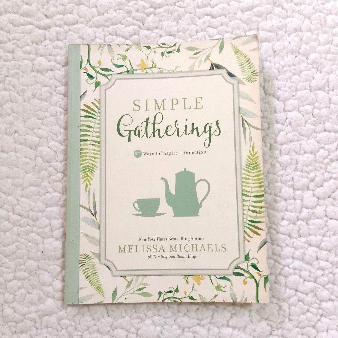 Simple Gatherings Guide For Entertaining Party Planning (Category: Storybooks) located in Tuguegarao City. Submitted by thriftedtreasures101.1 (Listing ID 1407619202, Image 1). Description: Perfect guide book if you're planning a party or if you are into party/events coordinator business. Slightly used, in good condition. Flaws: this is stored in an open bookshelf so minor dirt stains may be present. 📍 Location: Cagayan Valley 🛵 Shipping: J&T �