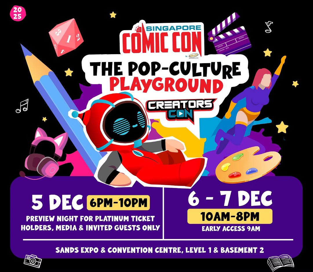 Singapore Comic Con 2025 VIP Ticket (5th, 6th, 7th), Tickets & Vouchers ...