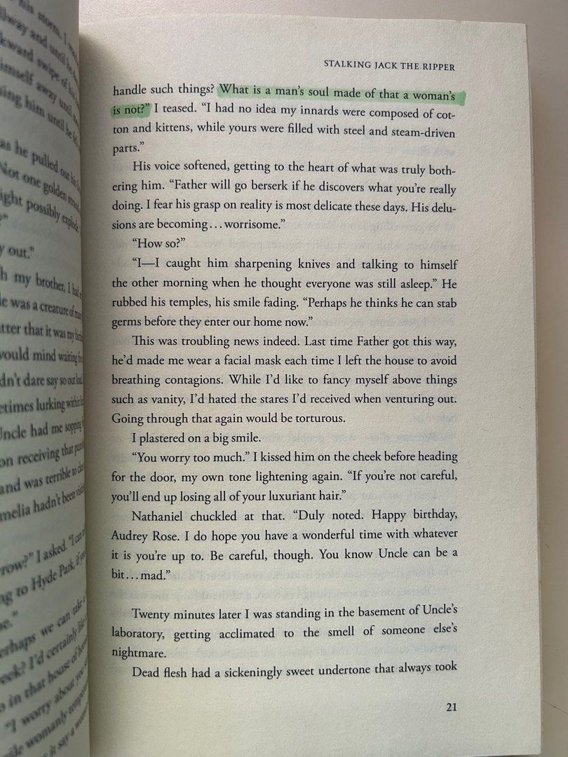 Stalking Jack The Ripper (Kerri Maniscalco) (Category: Storybooks) located in Bulacan. Submitted by betweenpages_ (Listing ID 1343791618, Image 3). Description: 📌 Book 1 only (2 & 3 sold) 📌 Has a few highlights but ruler was used, see pictures 📌 MOP: GCash, Maya, GoTyme, Bank Transfer 📌 Shipping through J&T or Grab, Move It, Lalamove for those in Manila area (care of buyer). .
