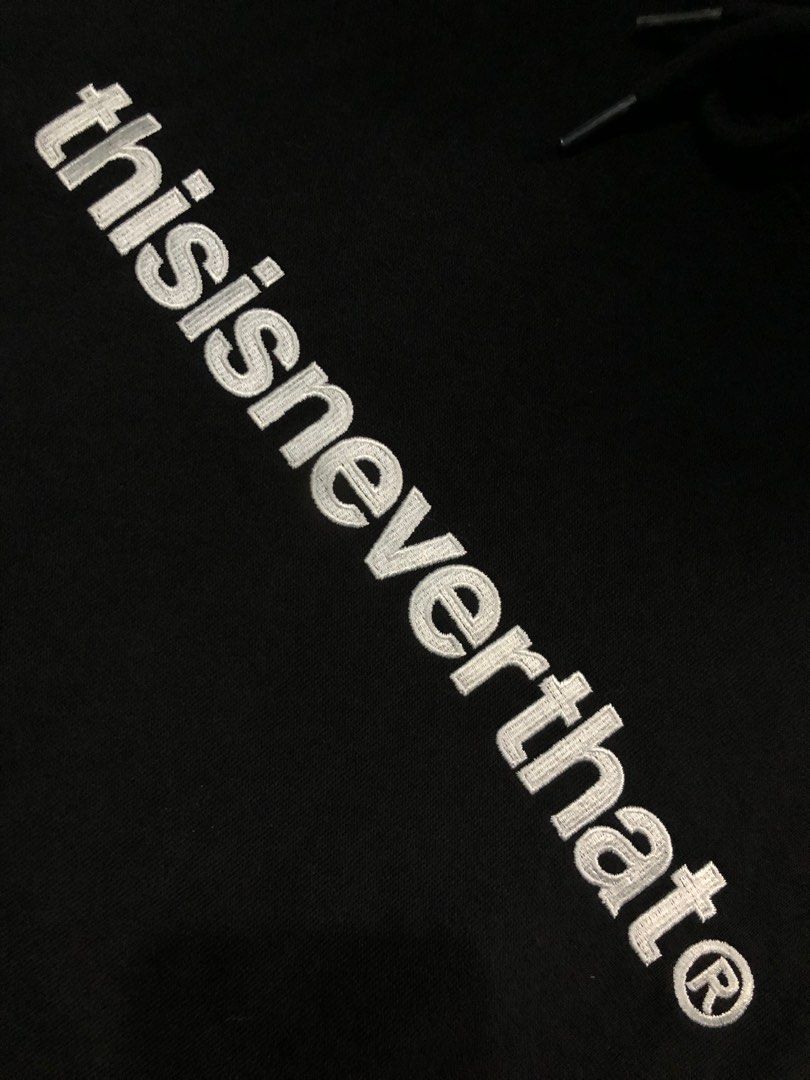 Thisisneverthat Embroid Logo Heavy Cotton Hoodie (Category: Hoodies) located in Quezon City. Submitted by selling2survive (Listing ID 1407620411, Image 2). Description: Size: Medium Length: 27.5 (inches) Pit to Pit: 23 Sleeve: 26.5 Shoulder: 21 Minor sign of usage only No flaw .