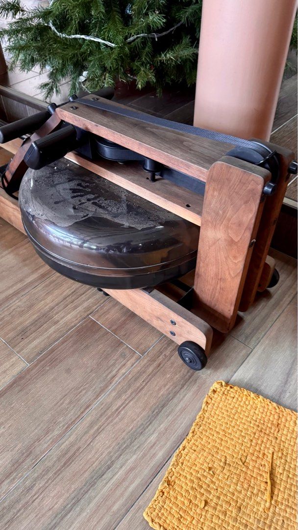 Water Rower Rowing Machine (Category: Other Sports Equipment and Supplies) located in Quezon City. Submitted by phoenix4 (Listing ID 1407751834, Image 3). Description: WATERROWER – Great Condition / Defective Panel Selling my WaterRower. The unit itself works perfectly — smooth water resistance, strong pull, and still one of the best low-impact cardio machines out there. Only issue: the monitor/panel is defective. You can use it as-is without the