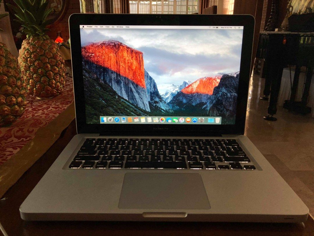 2013 MacBook Pro 13” (Category: Laptops & Notebooks) located in Muntinlupa City. Submitted by nfj25 (Listing ID 1412548345, Image 3). Description: 📍Condition: PRELOVED - 98% Smooth, Presentable 📍Specs: - CPU: 2.5 GHz Intel Core i 5 - Memory: 4 GB 1600 MHz DDR3 - Graphics: Intel HD Graphics 4000 1536 MB - Battery status: Normal - With Chrome, Clean my mac ‼️Original Charger NOT included.