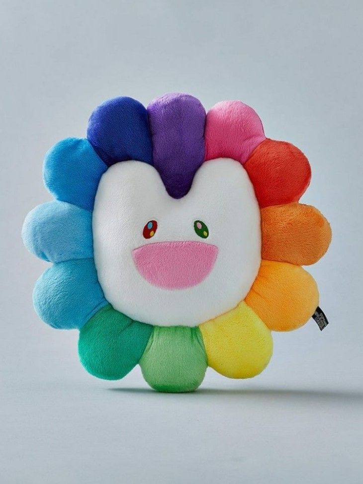 現貨Newjeans x Takashi Murakami 村上隆太陽花Flower Cushion 30CM
