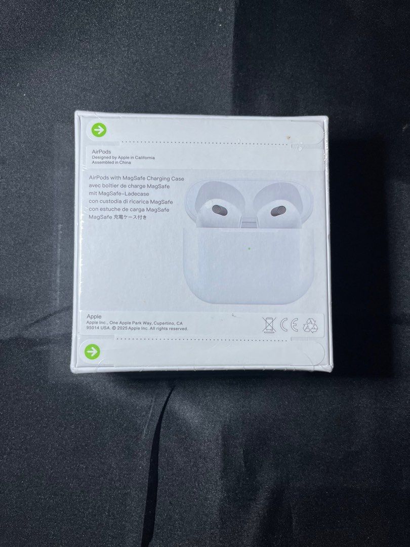 AirPods Gen 3 with MagSafe Charging Case (Category: Earphones) located in Manila. Submitted by nhh_accessories (Listing ID 1412690158, Image 2). Description: - AirPods with MagSafe Charging Case - Includes AirPods and charging case - White color.