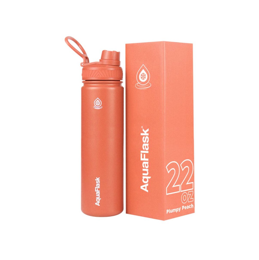 AquaFlask 22oz Plumpy Peach Water Bottle, Furniture & Home Living ...