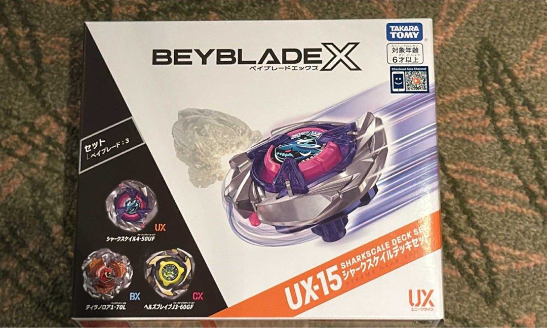 BEYBLADE X UX-15 Shark Scale Deck Set (Category: Action & Battle Toys) located in Davao. Submitted by jmcare (Listing ID 1412587580, Image 1). Description: .