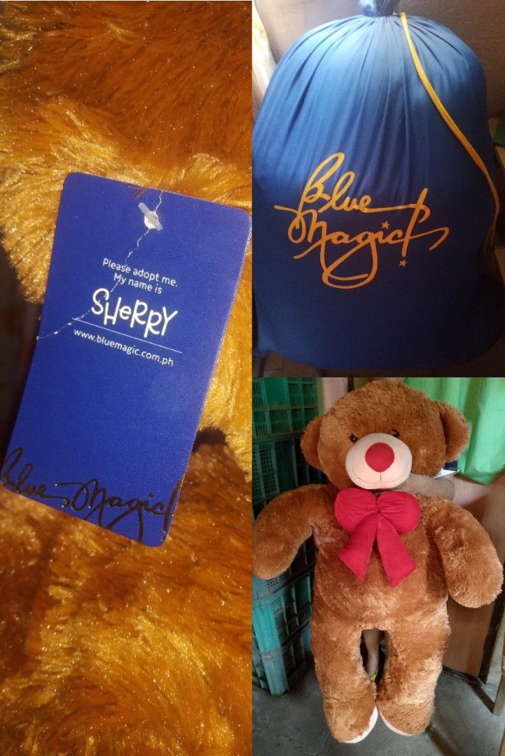 4 Feet Blue magic Teddy Bear with Red Scarf (Category: Plushies & Soft Toys) located in Binan City. Submitted by godgiven117 (Listing ID 1398840266, Image 2). Description: PLEASE MAG BASA / MAKE A READING HABIT.. IF YOU ARE A SERIOUS BUYER. ◾SELLING FOR ₱3,000‼️ Reminder: ◾🚚 NO J&T SHIPPING – Lalamove only for nearby buyers. (Fee & Booking shouldered by Buyer). ◾📍Meet-up: Biñan, Laguna (Lawson / University of Perpetual Help area). Wala po half 