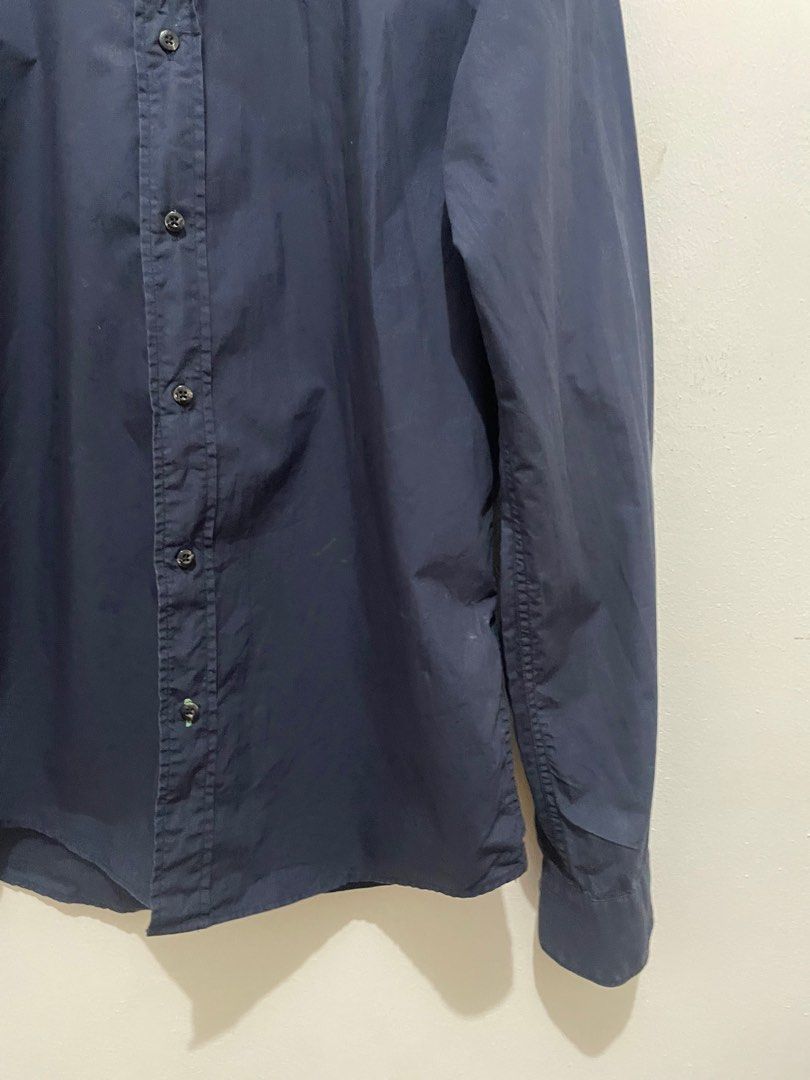 Button Down Long Sleeve Shirt Mens Navy Blue (Category: Formal Shirts) located in Manila. Submitted by fromthearchives (Listing ID 1412612630, Image 3). Description: Brand: Scotch & Soda Type: Button Down Cotton Long Sleeve Shirt Mens Size: M Mens Regular Fir Fabric: 100% Cotton Color: Navy Blue.