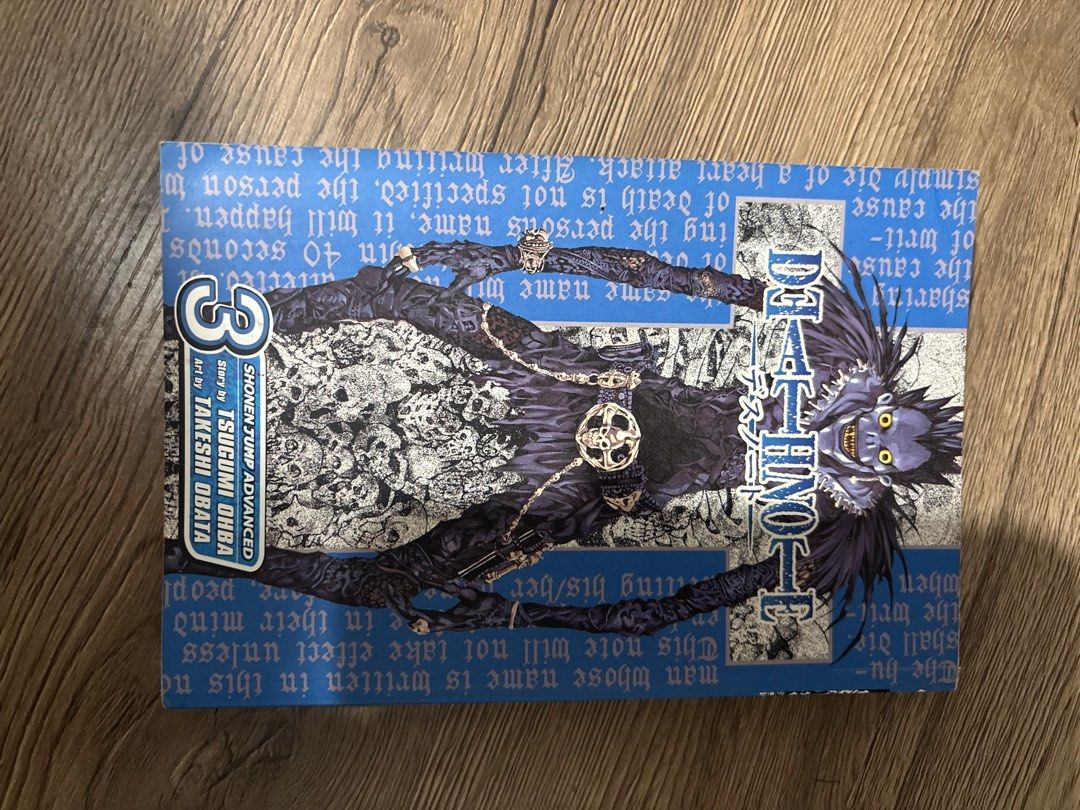 Death Note Manga Volume 3 (Category: Comics & Manga) located in San Jose del Monte. Submitted by mikariiii (Listing ID 1412560347, Image 1). Description: -heavy yellowing and minor dents due to old age -not for sensi -shipping fee is to be shouldered by buyer -authentic -mod: jnt, lalamove -mop: gcash -free pf.