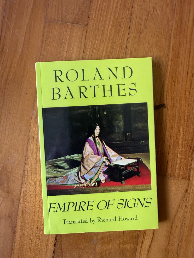 Empire of Signs by Roland Barthes, Hobbies & Toys, Books