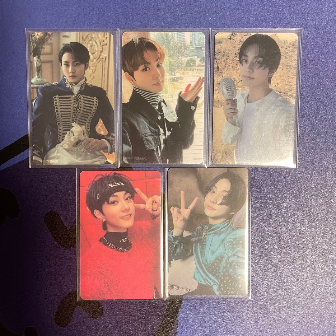 ENHYPEN Jungwon Photocards Lucky Draw (Category: K-Wave Merchandise) located in Dasmarinas. Submitted by winner.u (Listing ID 1412704287, Image 1). Description: 500 each.