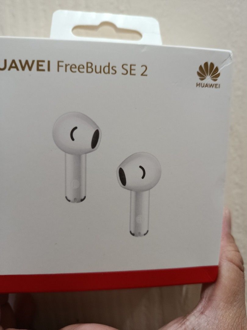 Huawei Freebuds SE 2 (Category: Earphones) located in Las Pinas. Submitted by donnabsfdmd (Listing ID 1412696335, Image 1). Description: Huawei Freebuds SE 2 Color : Ceramic White With complete inclusions like charging wire type c cable, manual, warranty, and original box. RFS: Extra earbuds and freebie on my watch I bought before.