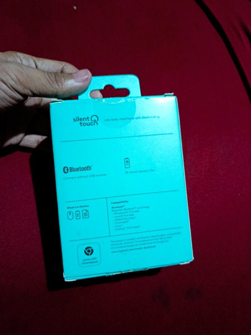 Logitech M240 Silent Bluetooth Mouse (Category: Mouse & Mousepads) located in Mandaue City. Submitted by johnanthony.espinosa (Listing ID 1412626674, Image 2). Description: BRANDNEW Logitech Silent Bluetooth Mouse. Binuksan lang to check if it's working. RFS extra since this was a freebie I got sa tablet nabili ko. .