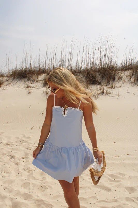 Mini Loose swing dress light blue (Category: Dresses) located in Anda. Submitted by disaccharide (Listing ID 1412586288, Image 1). Description: good as new need iron small to semi medium.