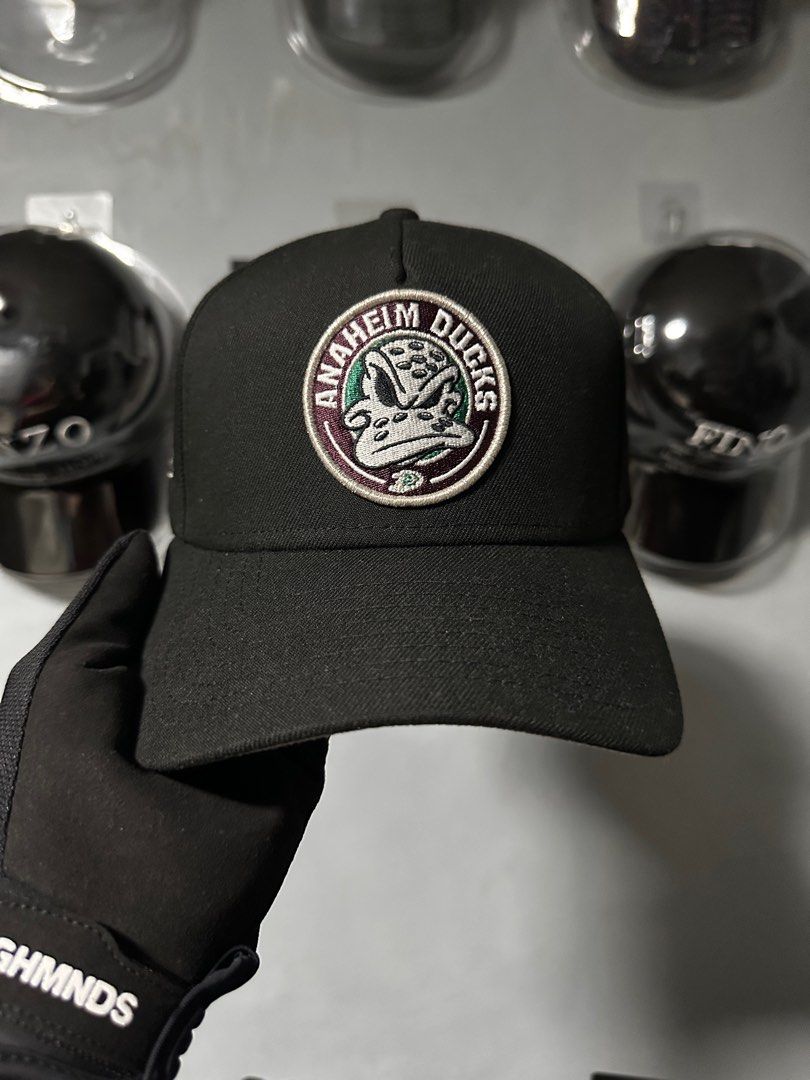 New Era Anaheim Ducks 9Forty Cap (Category: Caps & Hats) located in Bulacan. Submitted by redcrestvault (Listing ID 1412657595, Image 1). Description: - Anaheim Ducks cap with side Patch - Black color with Silver Stitching - Curved brim - New Era logo on the side - 9Forty fit - One size fits most - NHL logo inside - Wrong material tag (Should be 100% Polyester instead of 100% Cotton) - Tube Box: From New Era factory that didn’t pass Quality Contr