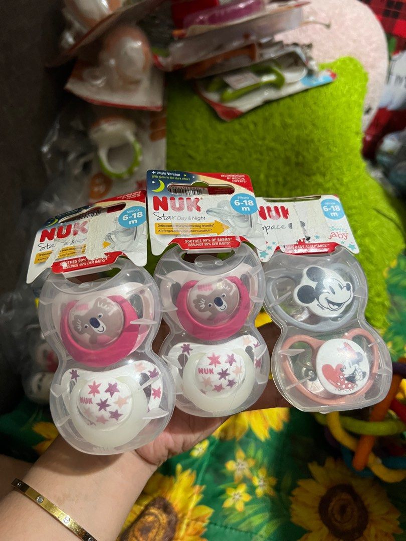 NUK Pacifier (0-36m) (Category: Soothers & Pacifiers) located in San Jose del Monte. Submitted by ohwieee (Listing ID 1412677565, Image 2). Description: Brand new ₱649 regular price Lalamove / J&T 📍Pasig-Cainta Floodway .