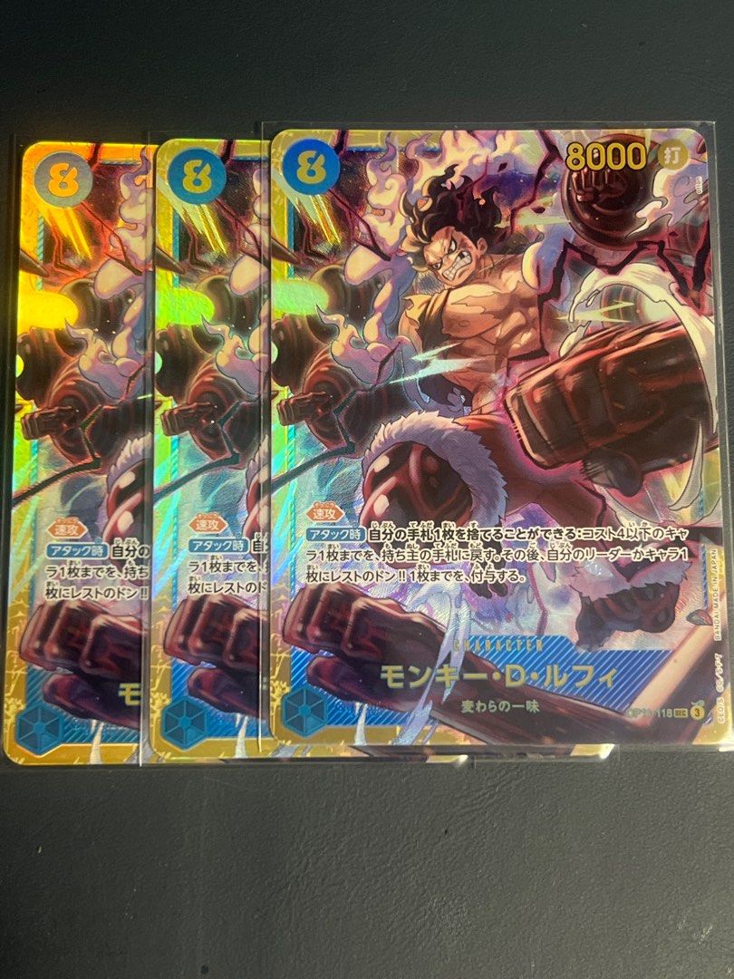 One Piece Card Game OP11 118-SEC Monkey D. Luffy, 興趣及遊戲, 玩具& 遊戲類- Carousell