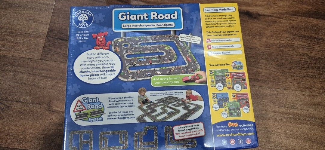 Orchard Toys Puzzle Gigante De Carretera – Alfombra De Juego Para Coches De Juguete +3 Años