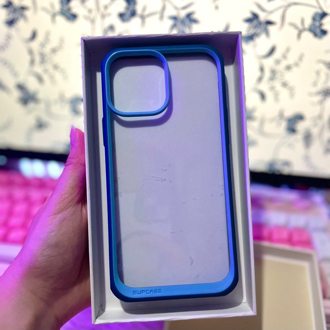 Original Supcase - Hard Case for IPhone 15 pro max (Category: Cases & Sleeves) located in Manila. Submitted by sophie.navs (Listing ID 1412671741, Image 1). Description: - SUPCASE Unicorn Beetle Style Slim Clear Case in blue. - Original price is: 2,000 - Original Supcase hard case. - designed for iPhone 15 Pro Max. - Features a protective design. - Stylish blue frame. - Designed in the USA..