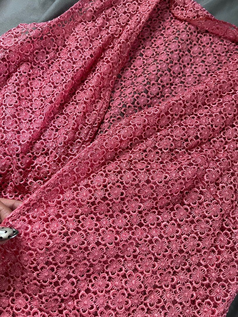 Pink Lace Vest (Category: Sleeveless) located in Batangas. Submitted by prelanced (Listing ID 1412643538, Image 2). Description: - still in good condition - never been used.