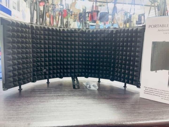 PORTABLE VOCAL BOOTH (Category: Microphones) located in Manila. Submitted by minidivisoria (Listing ID 1412554555, Image 1). Description: PORTABLE VOCAL BOOTH Foldable Recording Studio Microphone Isolation Cover High Density Sound Absorbing FoamPanel.