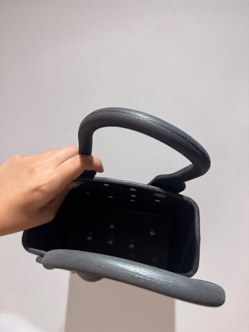 Rubber Bucket Bag (Category: Shoulder Bags) located in Makati City. Submitted by extra.mm (Listing ID 1412693030, Image 3). Description: Rubber Bucket Bag - black - washable - with cute pins RFS: Decluttering .