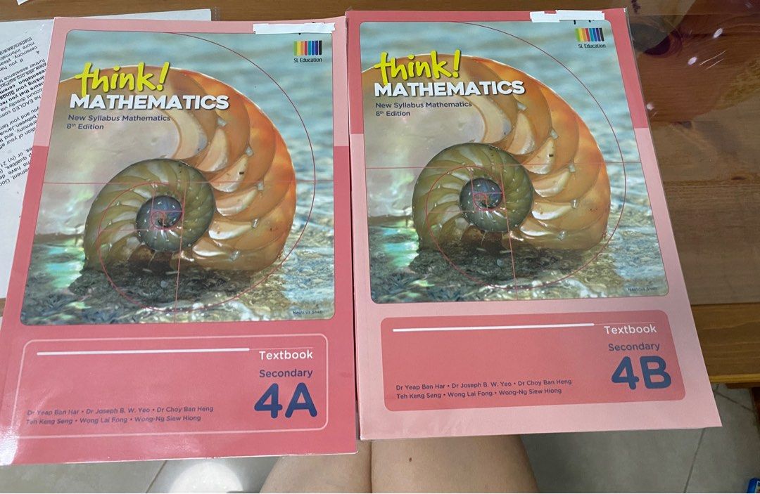Secondary 4A and 4B Math textbook ( think mathematics), Hobbies \u0026 Toys, Books \u0026 Magazines ...