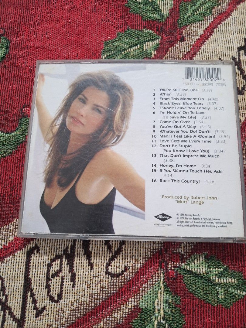Shania Twain Come On Over CD (Category: CDs & DVDs) located in Quezon City. Submitted by kate_168 (Listing ID 1412588677, Image 3). Description: MOP: Gcash or Cash upon in-person pick-up Delivery: c/o buyer Location: Quezon City.