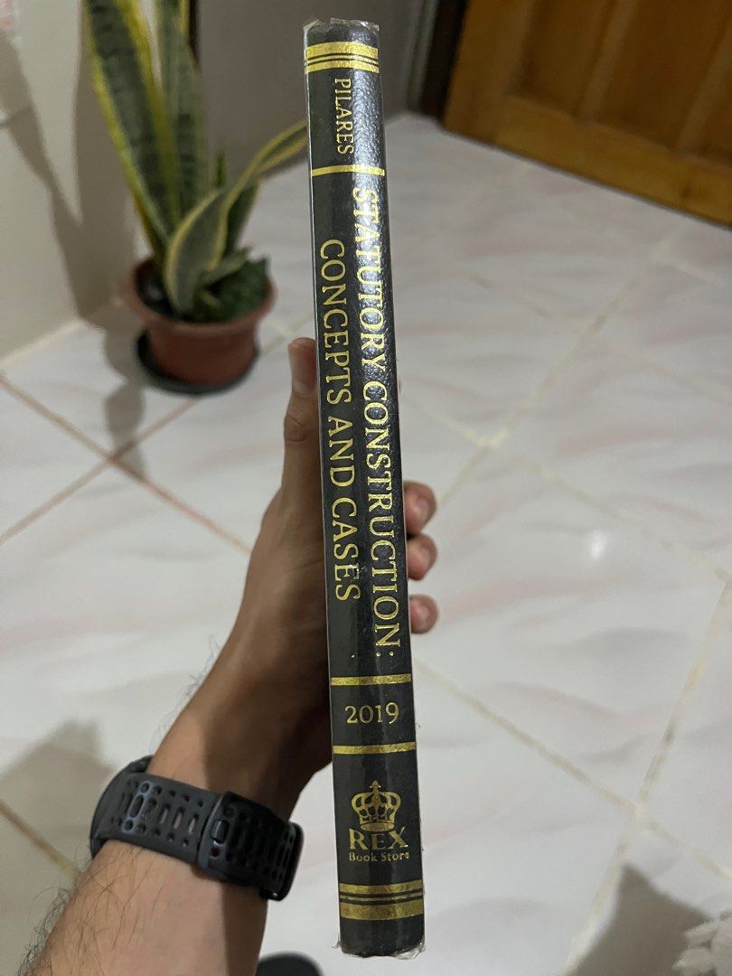 Statutory Construction: Concepts and Cases 2019 (Category: Textbooks) located in Koronadal. Submitted by kenyakushop (Listing ID 1412539194, Image 2). Description: Issue: highlighted pages. Needs cleaning due to storage .