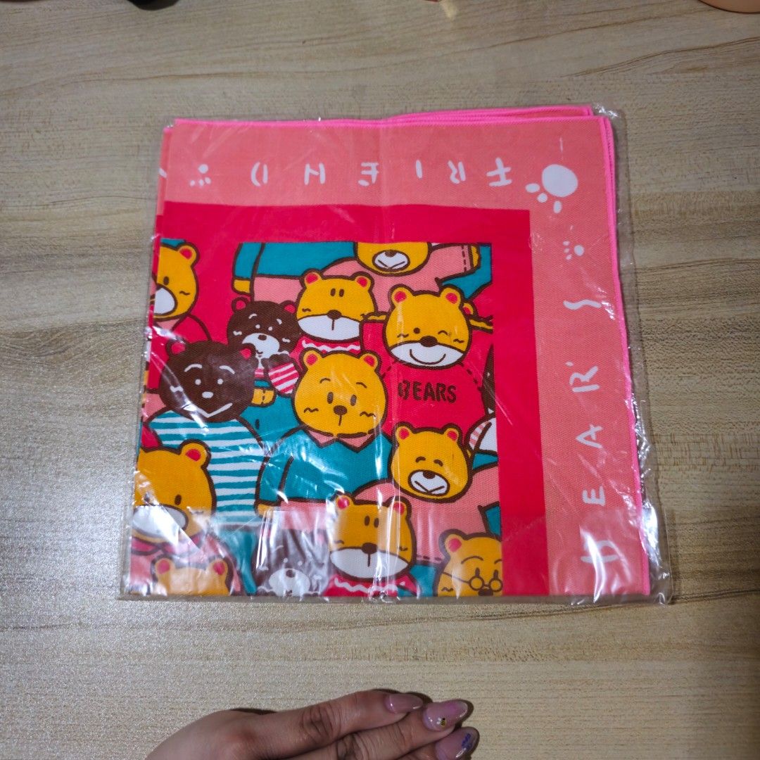 Sun Million Design Handkerchief (Category: Bedding & Towels) located in Manila. Submitted by lovelylovesjapan (Listing ID 1412701858, Image 2). Description: 🌸The item is on-hand and authentic from Japan 🌸Mode of Payment (MOP): GCASH/Bank Transfer 🌸Mode of Delivery (MOD): J&T or Lalamove (Shipping every Saturday and Sunday) Notes: 🩷Breakable items are packed with care and caution. Seller will not be held liable for any damages incurred by the 