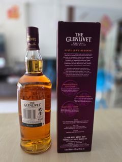 Glenlivet Distiller's Reserve, Traditional, American White Oak & Ex-Sherry Cask, 40% whisky bottle