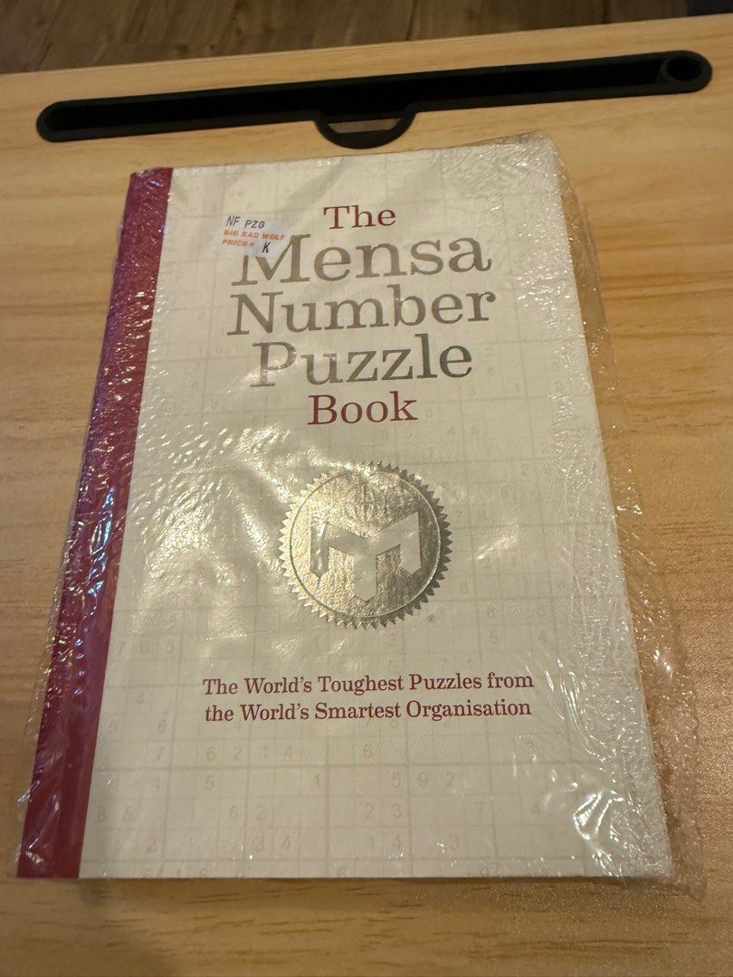 The Mensa Number Puzzle Book (Category: Textbooks) located in Quezon City. Submitted by tuscanytree (Listing ID 1412675547, Image 1). Description: Soft bound minimal tanning of pages and edgrs No handwriting Binding intact.