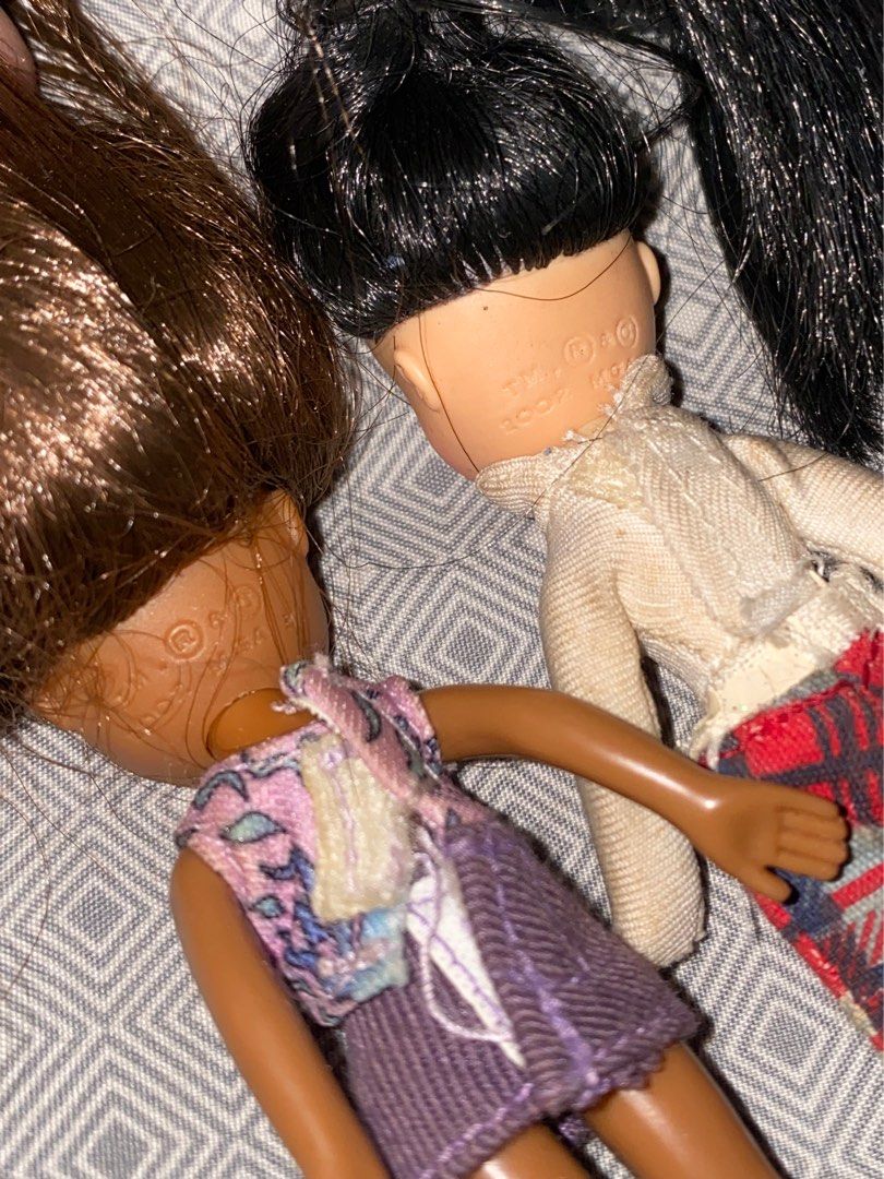 Vintage 2002 Mini Bratz Dolls (Category: Kids Toys) located in Manila. Submitted by berrycranberries (Listing ID 1412700695, Image 3). Description: 280 each, 500 if getting both (will prio set taker) Collectibles. Got them when I was a kid but had to let them go :,)) pls adopt them na, still nego if getting both.
