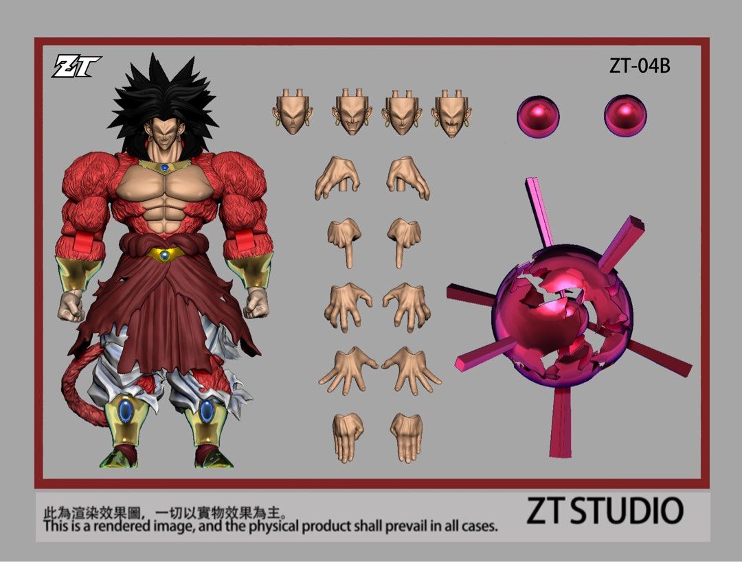 SSJページ ZT STUDIO 04 BROLY SUPER SAIYAN 4 SHF BEAST DEITIES BROLY DRAGON