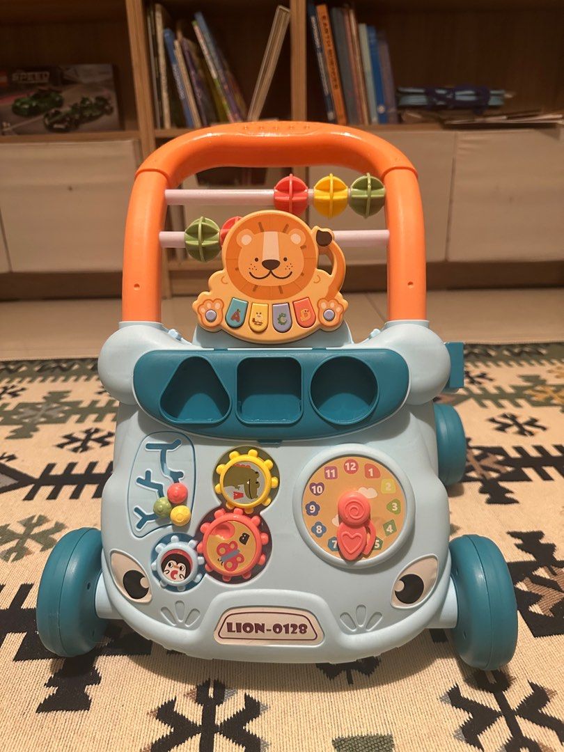 Baby walker (Category: Infant Playtime) located in Kuala Lumpur. Submitted by zzjeff (Listing ID 1412836310, Image 2). Description: Hardly used. By the time I bought it baby learned to walk already. All pieces and stickers still intact. Shapes will be included after sold (hidden somewhere with the other toys) .