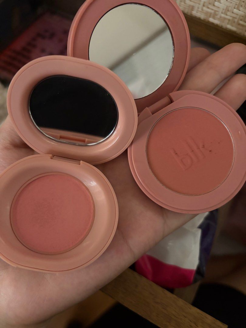 BLK and Happy Skin Blush (Category: Makeup) located in Rizal. Submitted by annsells__ (Listing ID 1412754562, Image 3). Description: Happy skin - soft veil Blk - macaron Used a few times. Dont reach for it as much so decided to sell it :) .