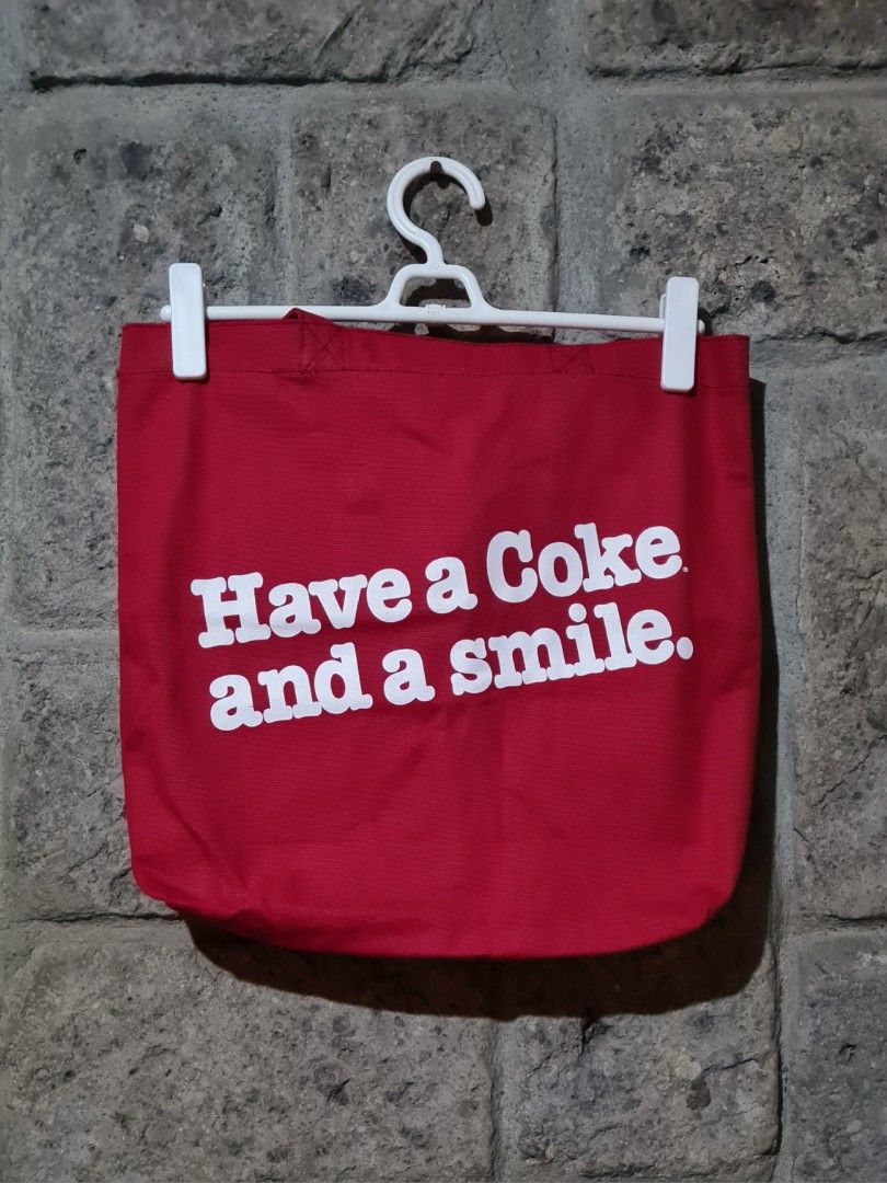Coca-Cola Red Tote Bag Collectible (Category: Tote Bags) located in Paranaque City. Submitted by selliman (Listing ID 1412791876, Image 2). Description: ✨️ Coca-Cola or Coke collectible 🛍 Measurements: Width / bag opening: 15.5 inches Length: 14 inches Bottom width: 3.8 inches Strap length: 20 inches 👌 With 3 inner pockets (see photos) 💸 Payment options: GCash, Maya (no COD or installment) 🌞 Seller Policies: ☝️Payment first. No COD. No instal