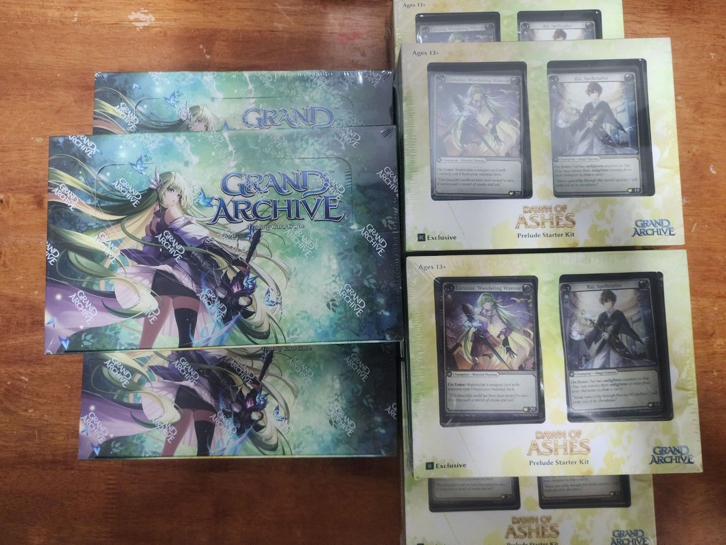 dawn of ashes booster box Grand Archive Dawn of Ashes Kickstarter Starter Kit main image 1
