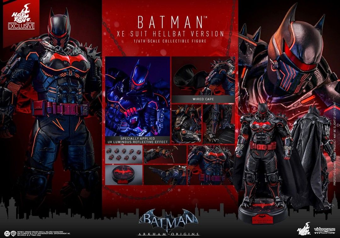 Hot Toys Batman Hellbat Suit (MISB/SEALED) (Category: Figurines & Statues) located in Quezon City. Submitted by bcv243 (Listing ID 1412716754, Image 1). Description: Hot Toys Batman XE Suit Hellbat (MISB/SEALED) P22,700 Selling at PO price already. Wala na po akong tubo dito. Grab/Lalamove only Loc:Katipunan Quezon City.