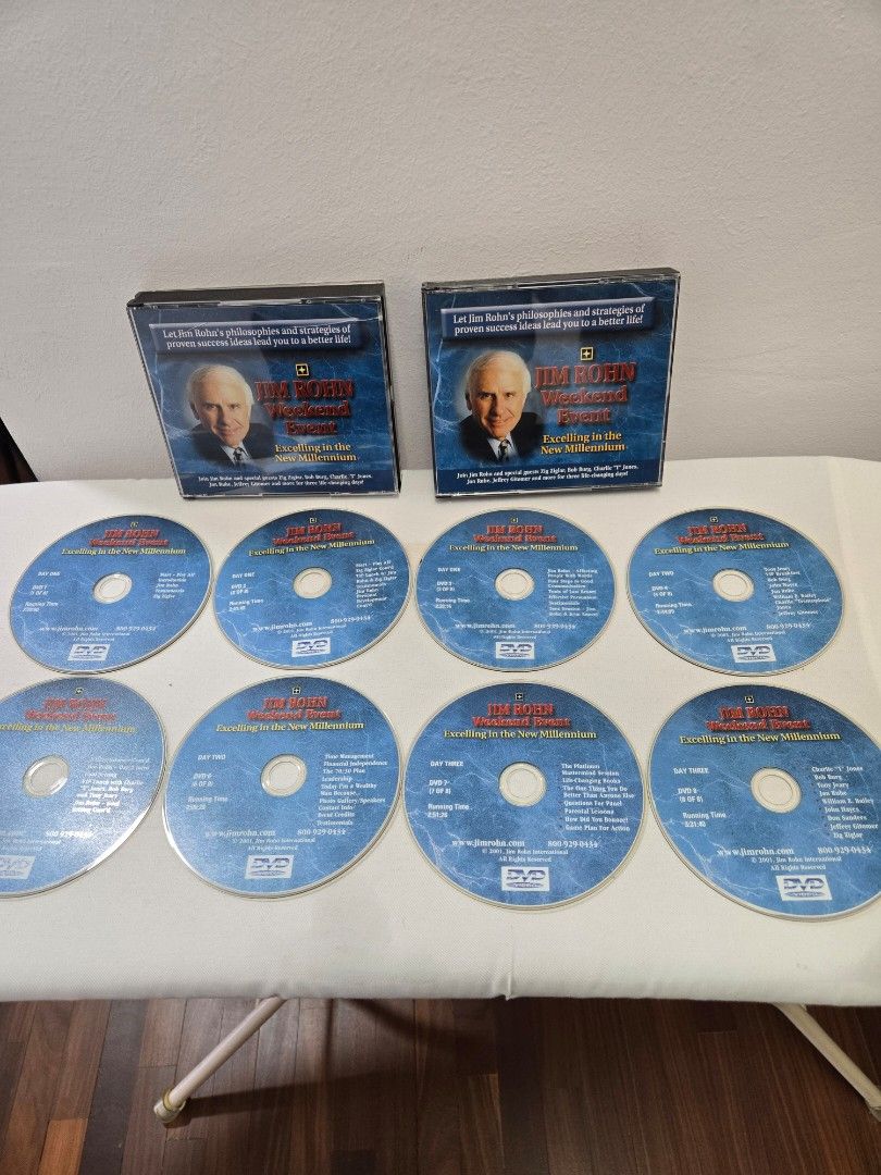 Jim Rohn: Excelling in the New Millennium DVD Set, Hobbies & Toys ...