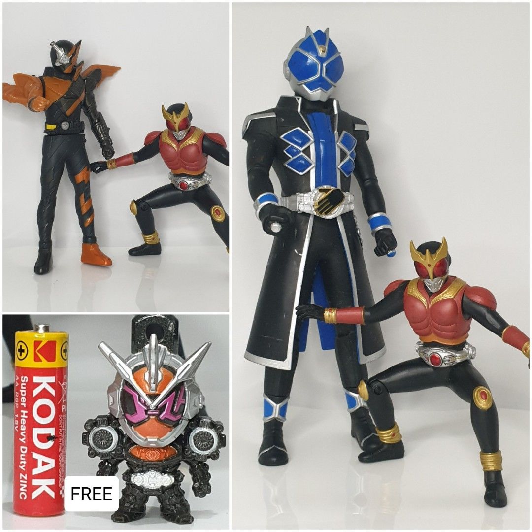 Kamen Rider Wizard, Kuuga & Hawk (Category: Figurines & Statues) located in Las Pinas. Submitted by oldsthetics (Listing ID 1360209896, Image 1). Description: Kamen Rider Wizard, Kuuga & Hawk Used loose figures 9.7" Wizard - vinyl and hard plastic 600🔖 5.4" Kuuga - hard vinyl plastic 250🔖 6.9" Hawk - vinyl and hard plastic 150🔖 Take all 3 for only 800🔖 Plus FREE Zi-O Bikkura Tamago See photos for the freebie Detailed realtime photos/video are