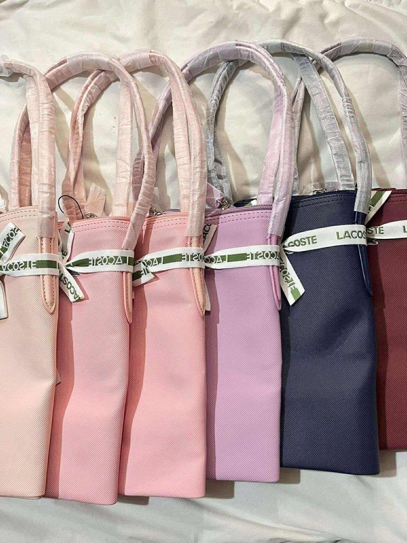 lacoste shoulder bag (Category: Luxury Bags & Wallets) located in Manila. Submitted by aglpjs (Listing ID 1412718481, Image 1). Description: 420 EACH & MANY COLORS AVAILABLE ( dm for colors | pre-order, eta 2-4 days ) brandnew & fixed price | no lowballing — pay first to secure and to avoid any cancellations and bogus buyers — strictly no reservations & cancellations — ship/deliver once onhand, no rush shipping. top grade only!.
