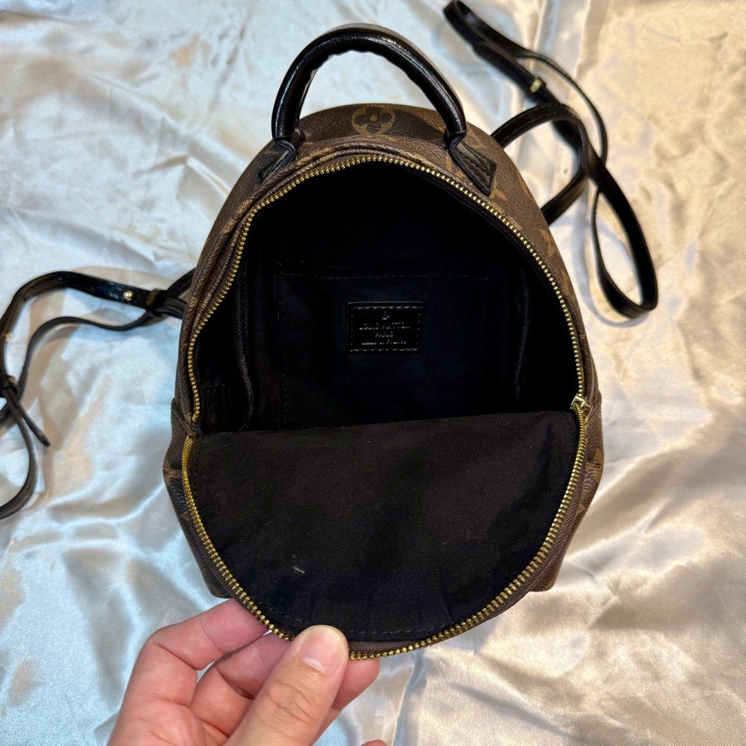 Louis Vuitton Palm Springs Mini Monogram Backpack (Category: Luxury Bags & Wallets) located in Manila. Submitted by lingdeguzman (Listing ID 1412733210, Image 2). Description: Louis Vuitton Palm Springs Mini Monogram Backpack ₱1,500 Preloved 8/10 condition.