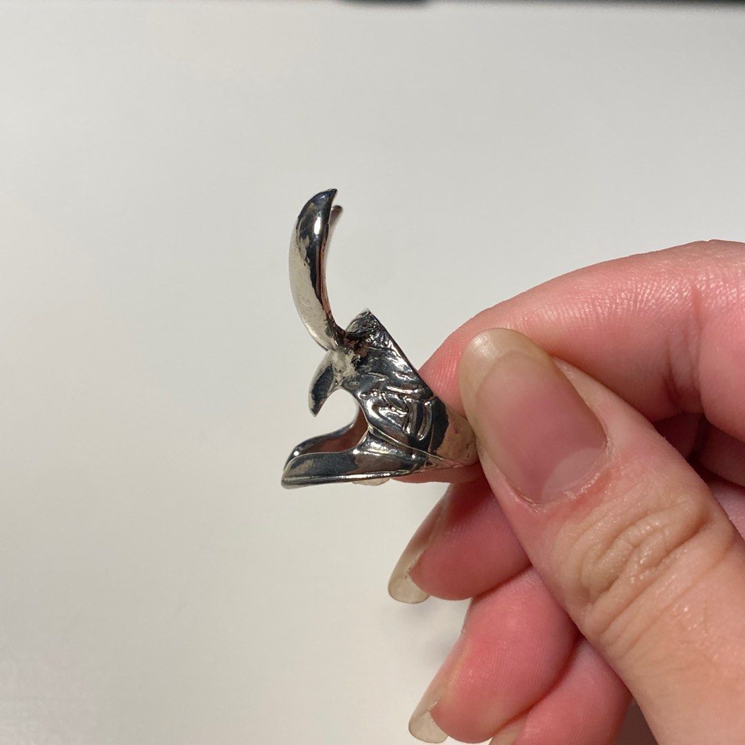 Marvel Loki Silver Stainless Steel Fan-made Ring (Category: Rings) located in Las Pinas. Submitted by tobios (Listing ID 1412852237, Image 3). Description: Fits 7.5 ring size, barely used. LOC: Las Piñas, Metro Manila MOP: BDO or GCash MOD: J&T or same day delivery (shipping fee shouldered by buyer).