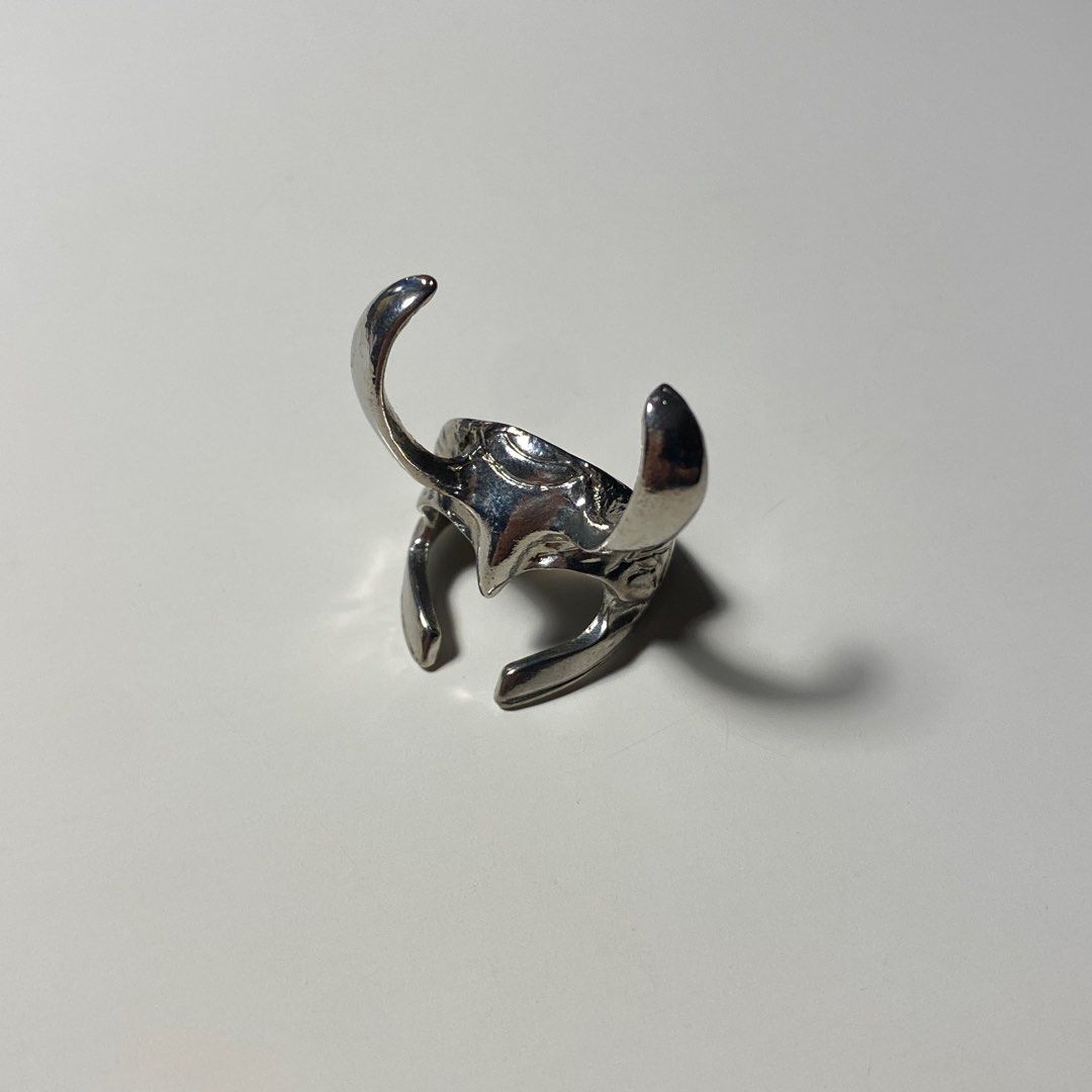Marvel Loki Silver Stainless Steel Fan-made Ring (Category: Rings) located in Las Pinas. Submitted by tobios (Listing ID 1412852237, Image 1). Description: Fits 7.5 ring size, barely used. LOC: Las Piñas, Metro Manila MOP: BDO or GCash MOD: J&T or same day delivery (shipping fee shouldered by buyer).
