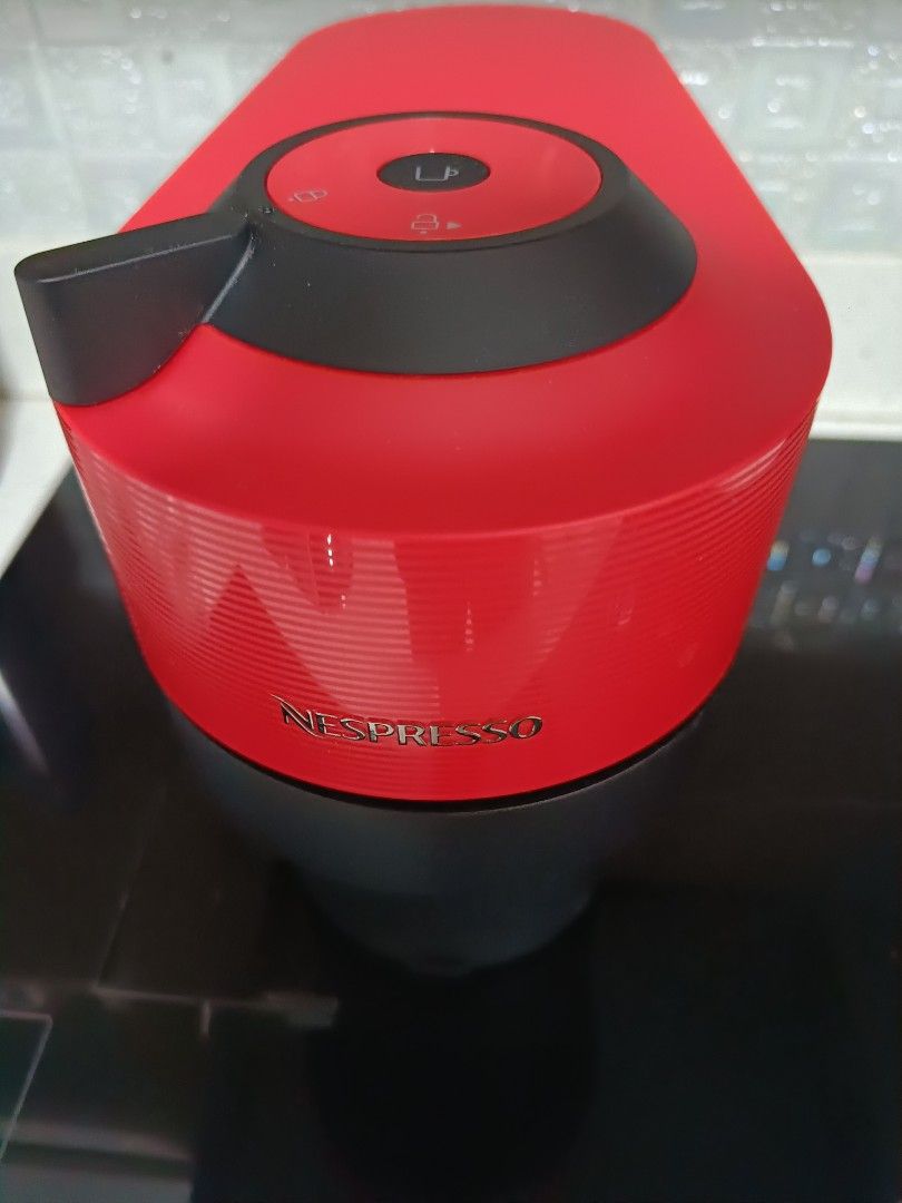 Nespresso Vertuo Pop Coffee Machine (Category: Coffee Machines & Makers) located in Las Pinas. Submitted by jenny.nogu (Listing ID 1412712198, Image 1). Description: - Nespresso Vertuo Pop coffee machine - Color: Red and Black - Brand new, in box - Sleek and modern design - Model: Vertuo Pop - Made in Hungary.